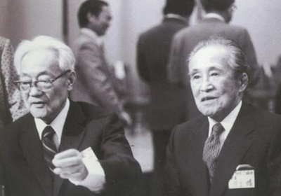 井上靖的写真-巴金、井上靖