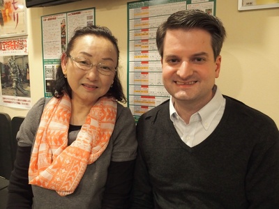 田中真理的写真-和粉丝记者布赖特采访...