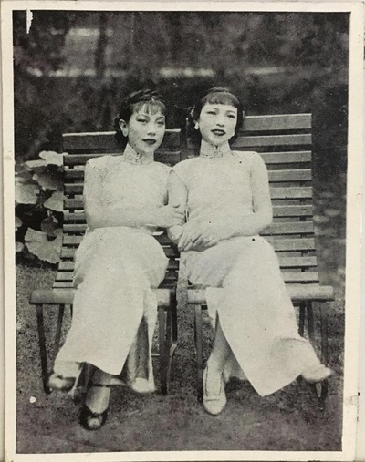 顾兰君的写真-顾梅君、顾兰君姐妹
