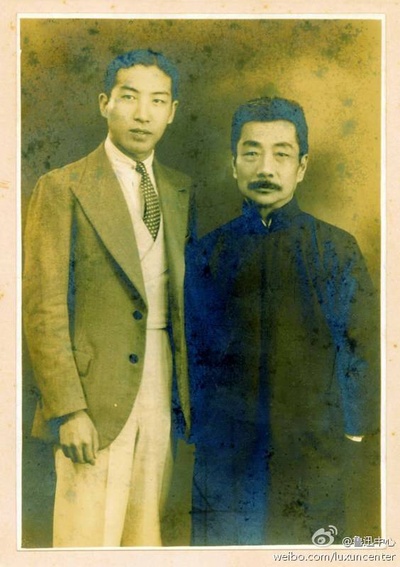 姚克的写真-姚克与鲁迅（图片来源...
