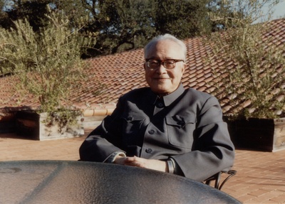 沈从文的写真-1981年，在斯坦佛