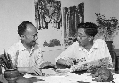 钱家骏的写真-1962年7月，上海美术...