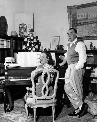 埃里希·玛利亚·雷马克的写真-Paulette Goddard and...