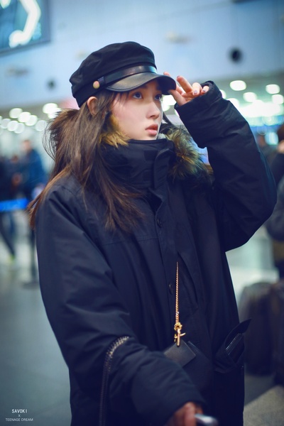 赵嘉敏的写真-170118 首都机场