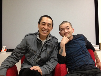 魏楠的写真-魏楠与张艺谋导演