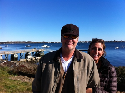 杰夫·丹尼尔斯的写真-with his wife