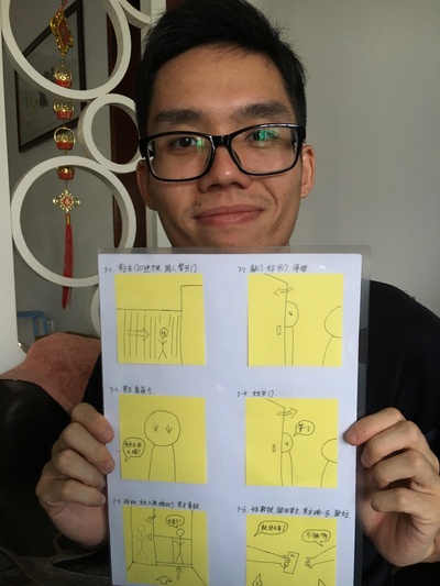 张扬的写真-張揚導演的故事板。