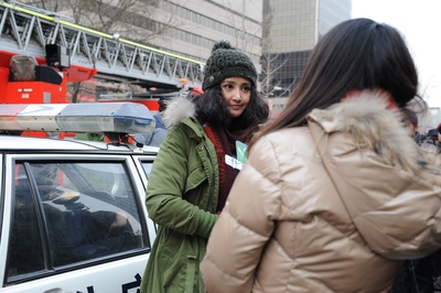 张歆艺的写真-接受采访