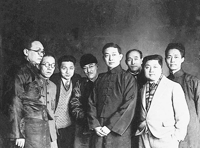 张光宇的写真-30年代在上海，与梅...