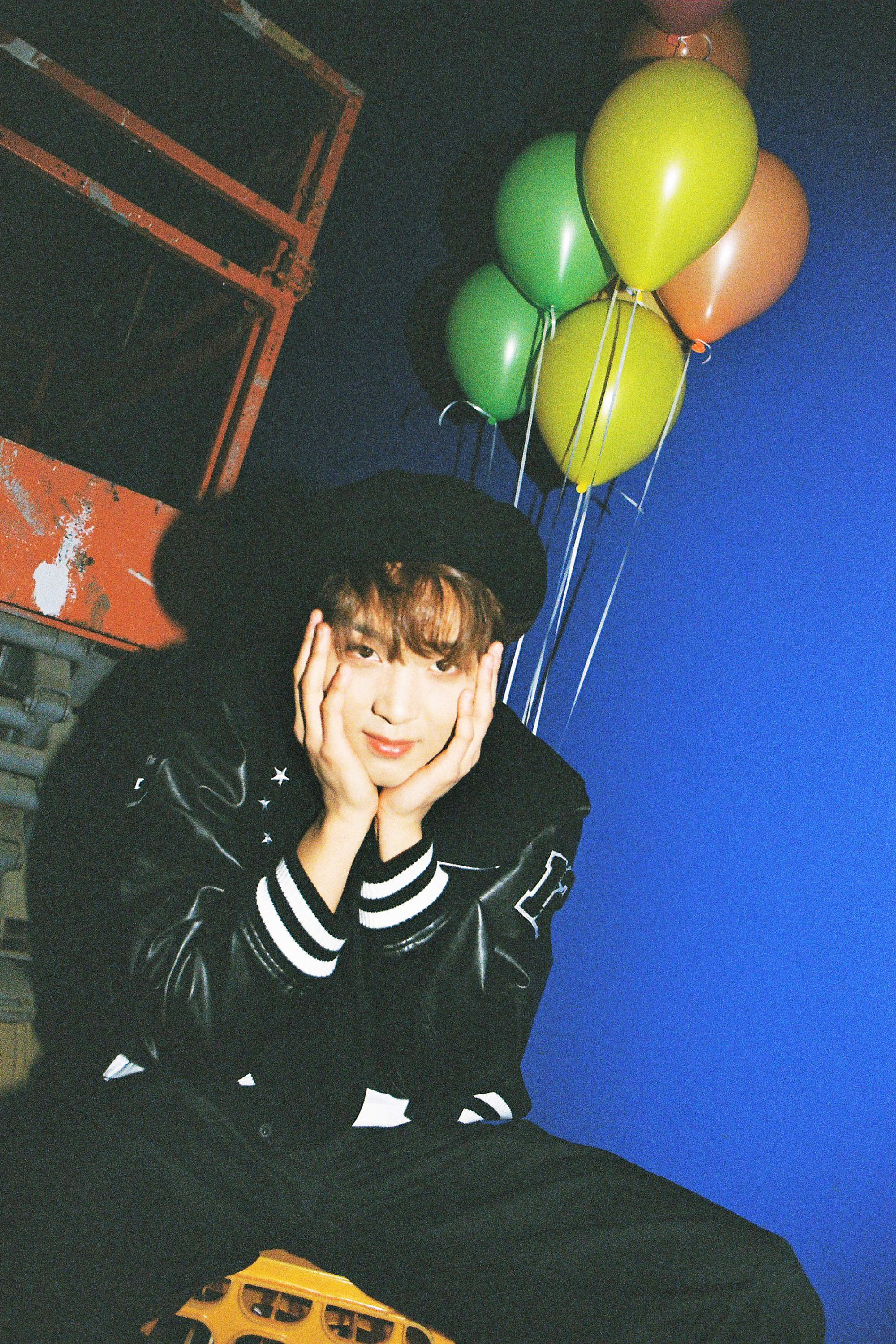 李东赫的写真-贝雷帽