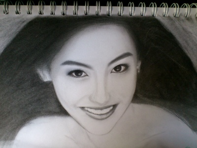 张柏芝的写真-最新画的