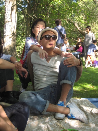 邹凯光的写真-和妈妈