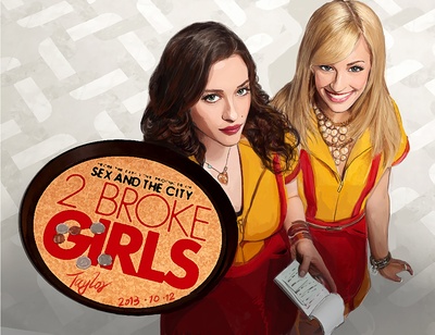 凯特·戴琳斯的写真-我画的一张破产姐妹~