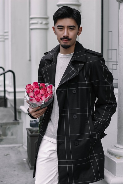 王梓谦的写真-王梓谦纽约情人节写真