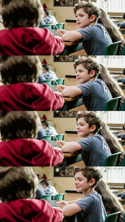 诺亚·尤佩的写真-电影《奇迹男孩》截图...