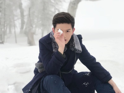 叶筱玮的写真-天坑鹰猎 片场