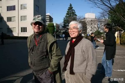 足立正生的写真-若松孝二（左）&足立...