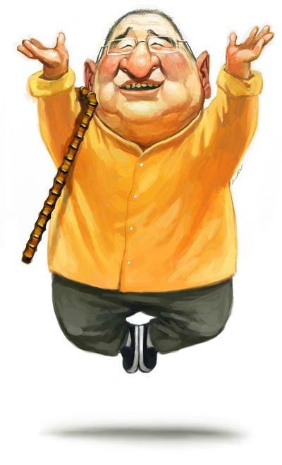 倪匡的写真-倪匡漫画