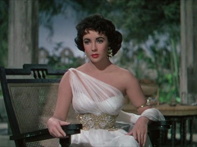 伊丽莎白·泰勒的写真-象宫鸳劫的白裙子，胜...