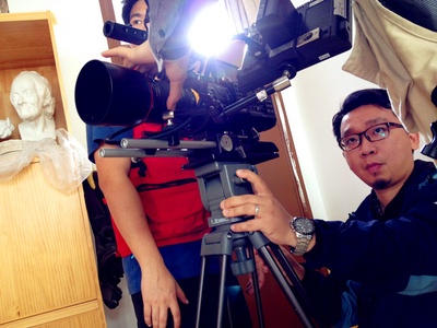 郑凯的写真-郑凯·拍摄现场照