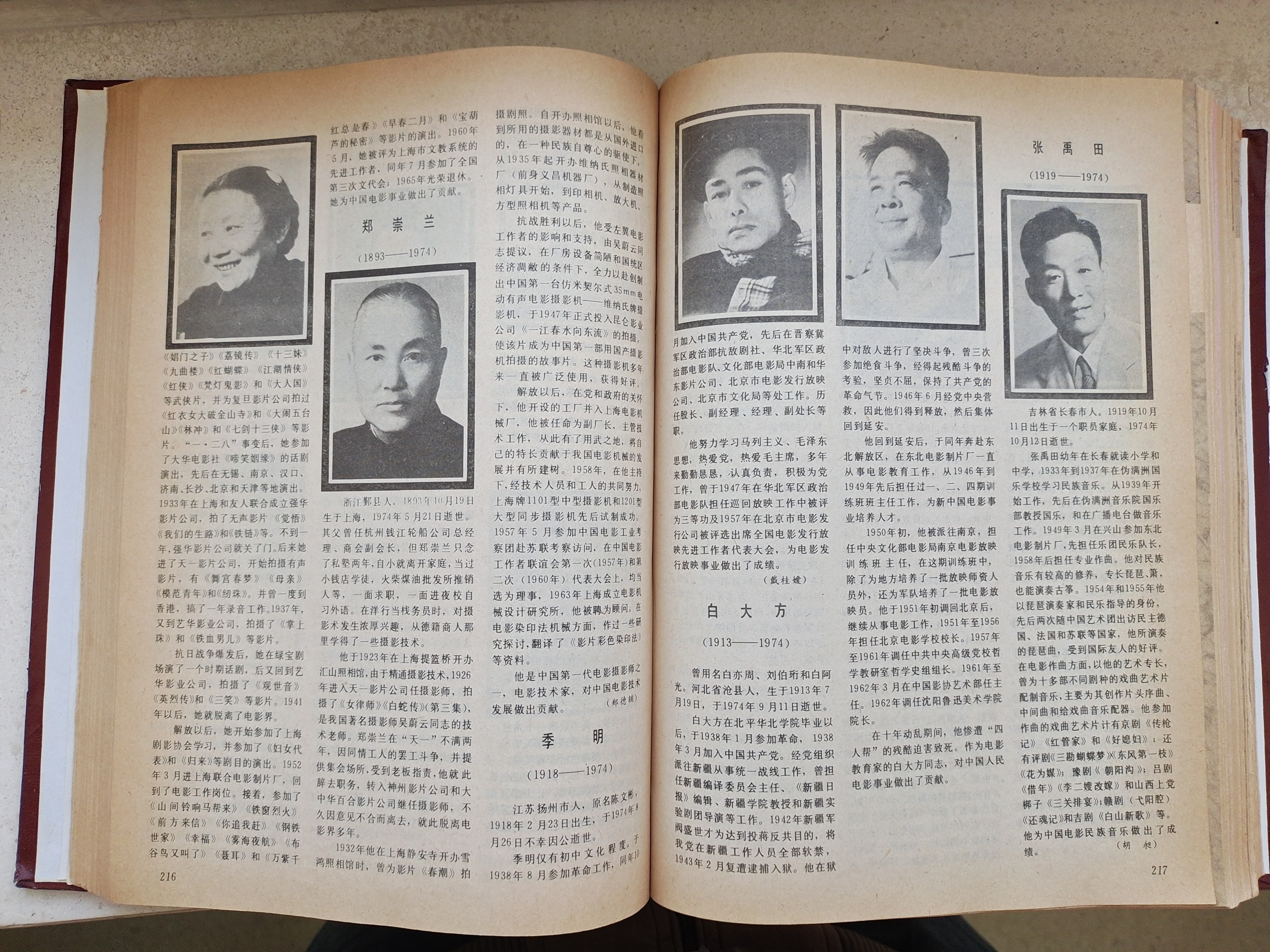 范雪朋的写真-中国电影年鉴1982