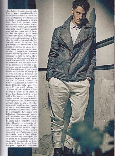 安东尼奥·福莱托的写真-意大利Vogue 2015年...