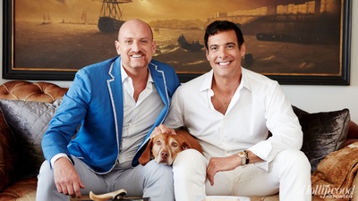 迈克尔·苏克西的写真-与丈夫Demitri Sgoura...