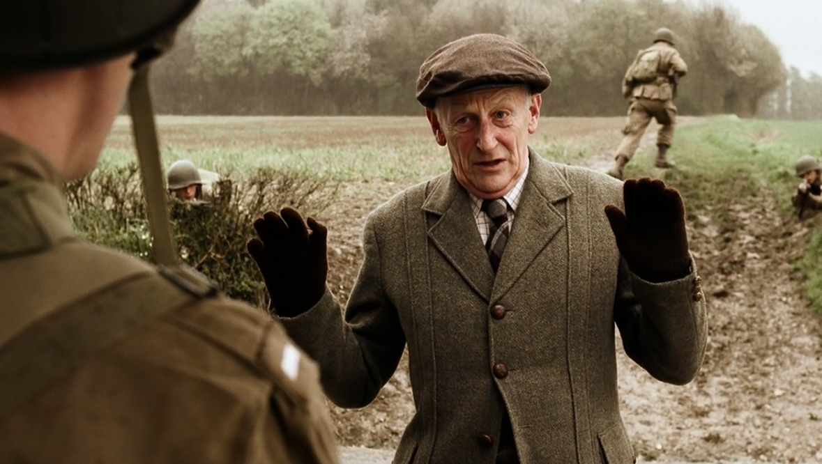 詹姆斯·格林的写真-《兄弟连》第一集中，...