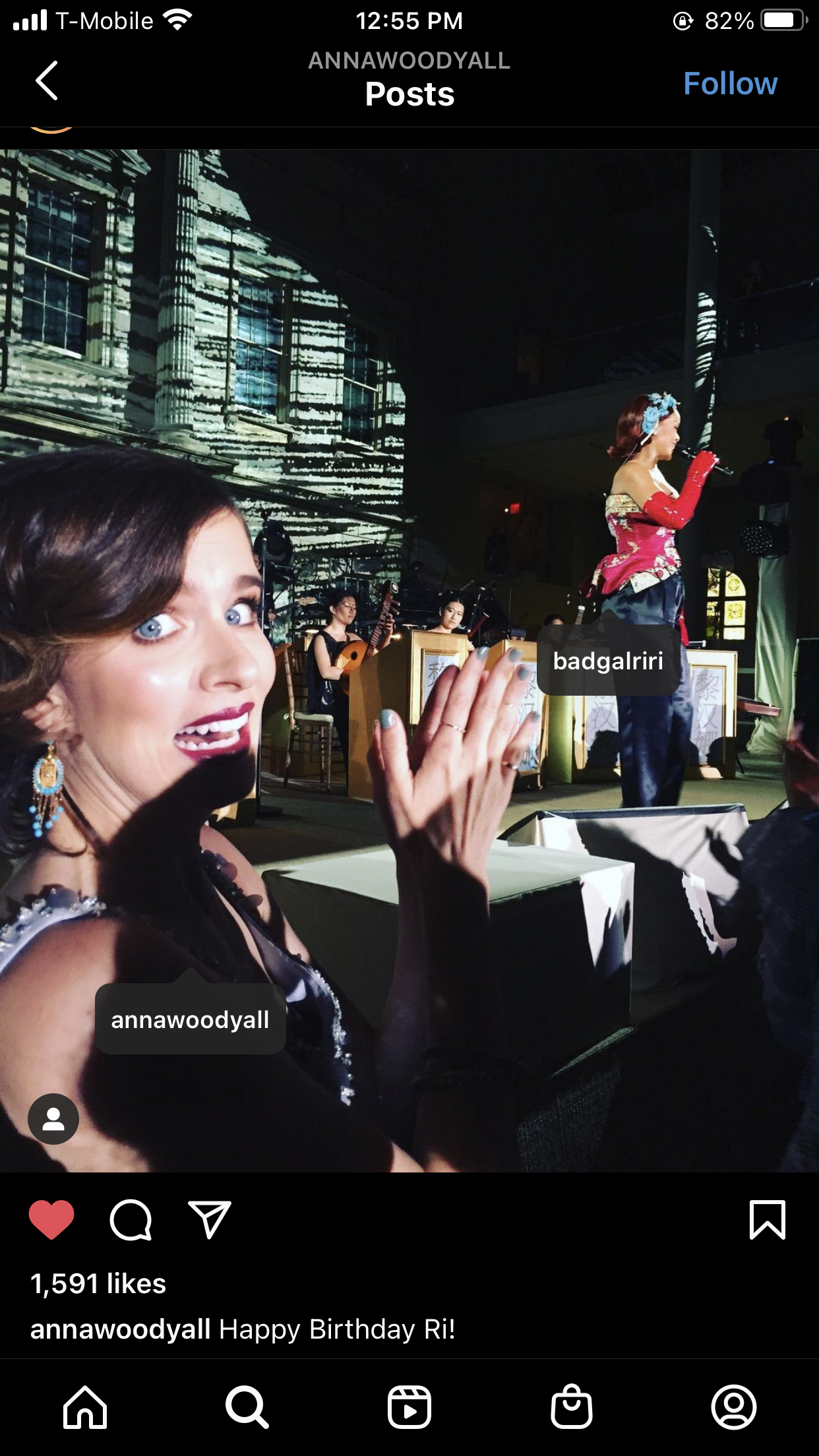 安娜·伍德的写真-和涵涵在蕾哈娜的演唱...