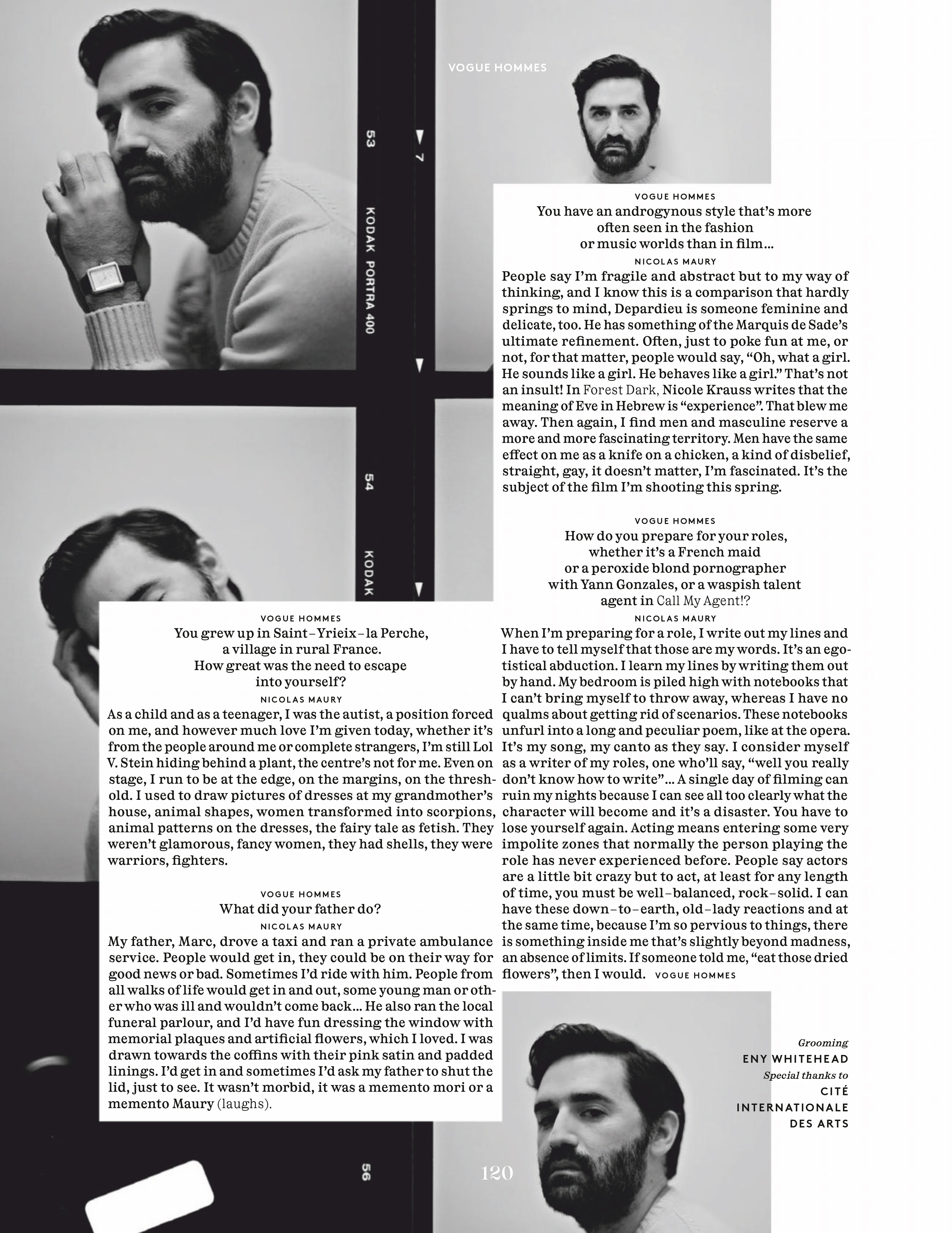 尼古拉斯·莫瑞的写真-Vogue Hommes by V...