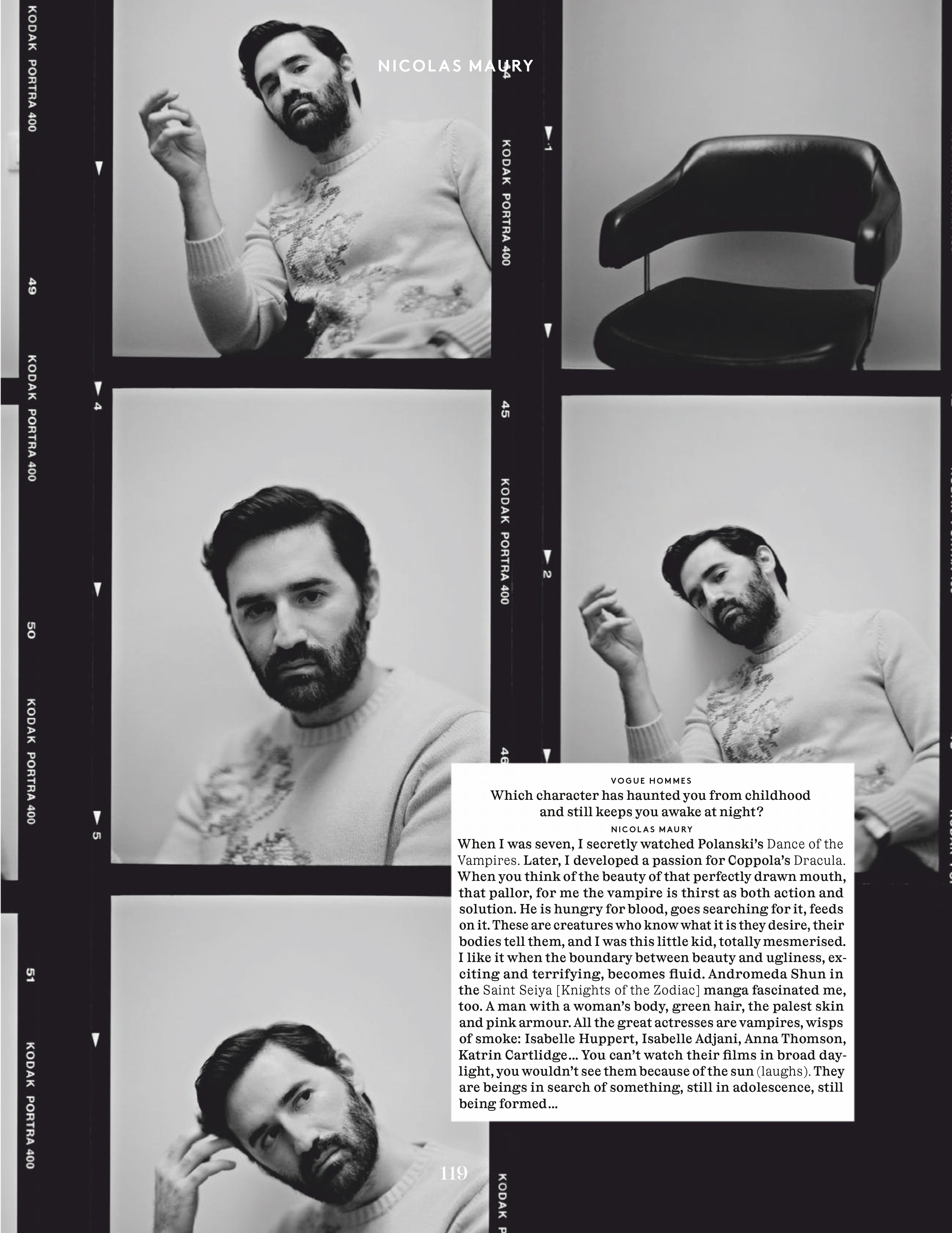 尼古拉斯·莫瑞的写真-Vogue Hommes by V...