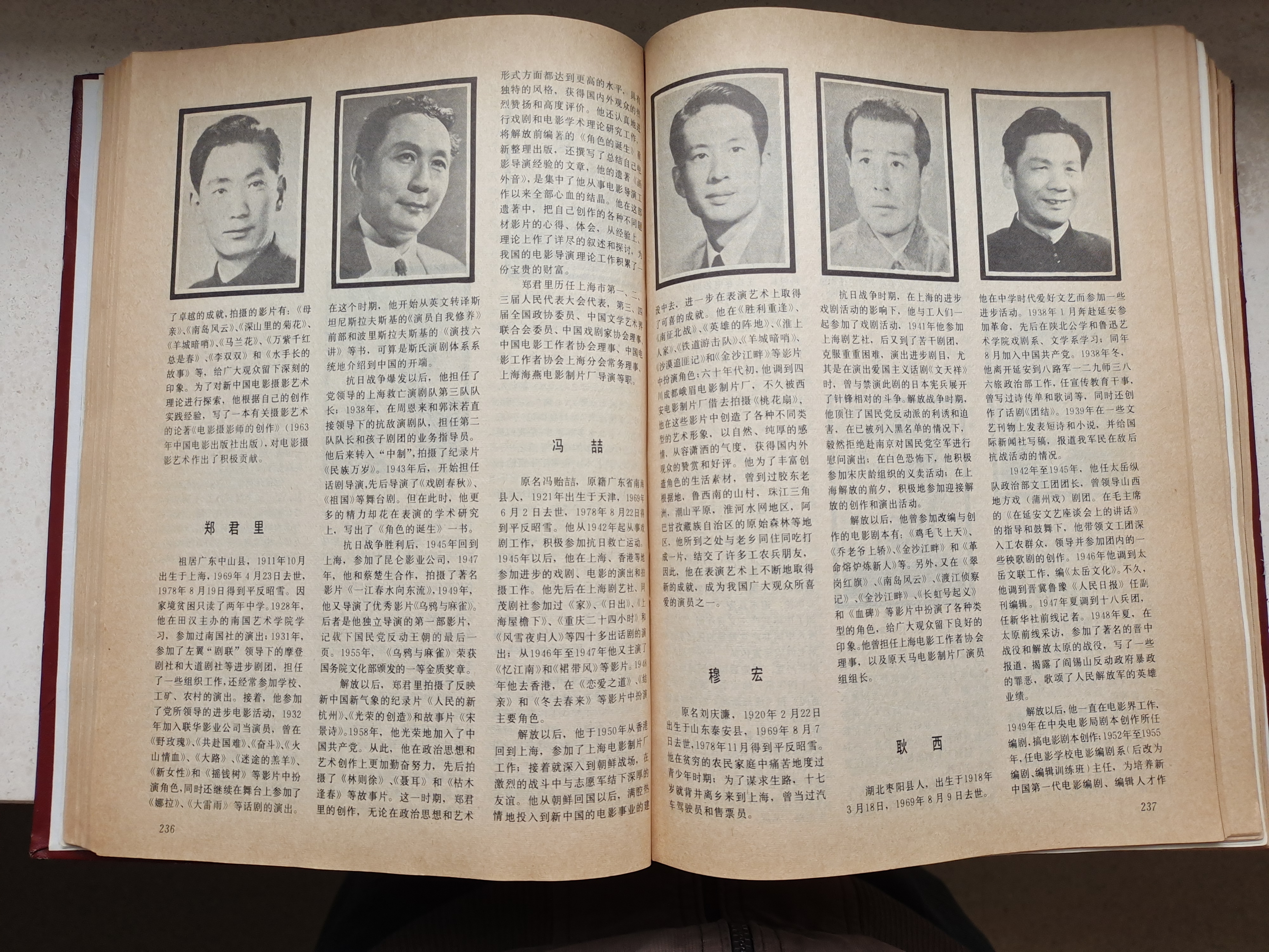 冯喆的写真-中国电影年鉴1981