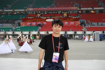 周斌的写真-全运会活动现场