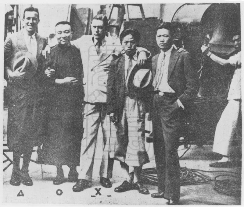 张石川的写真-1929年，美国影片《...