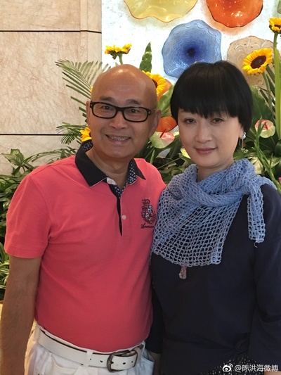 陈剑月的写真-与薛蟠演员陈洪海~