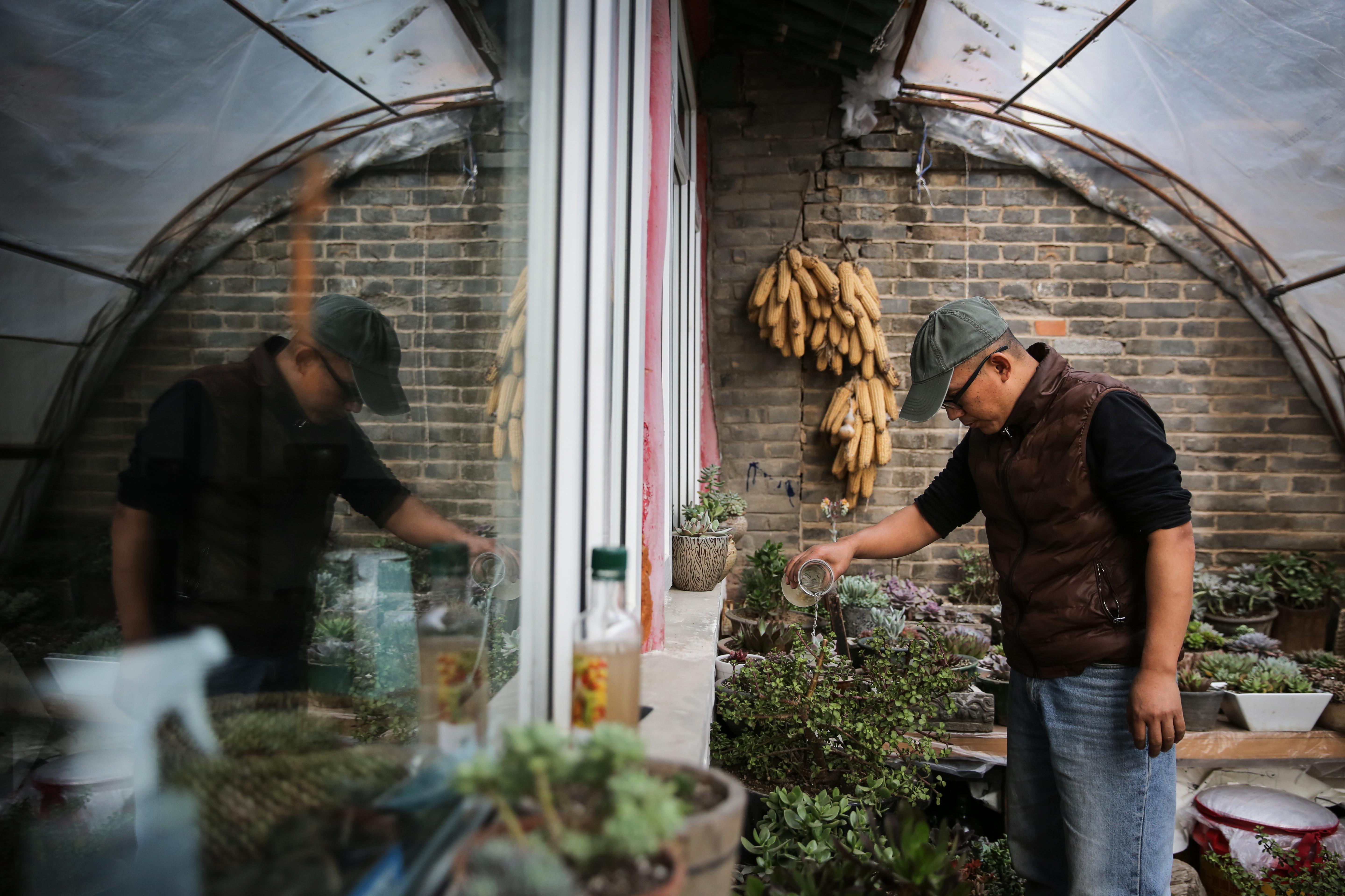 蔡德全的写真-浇花