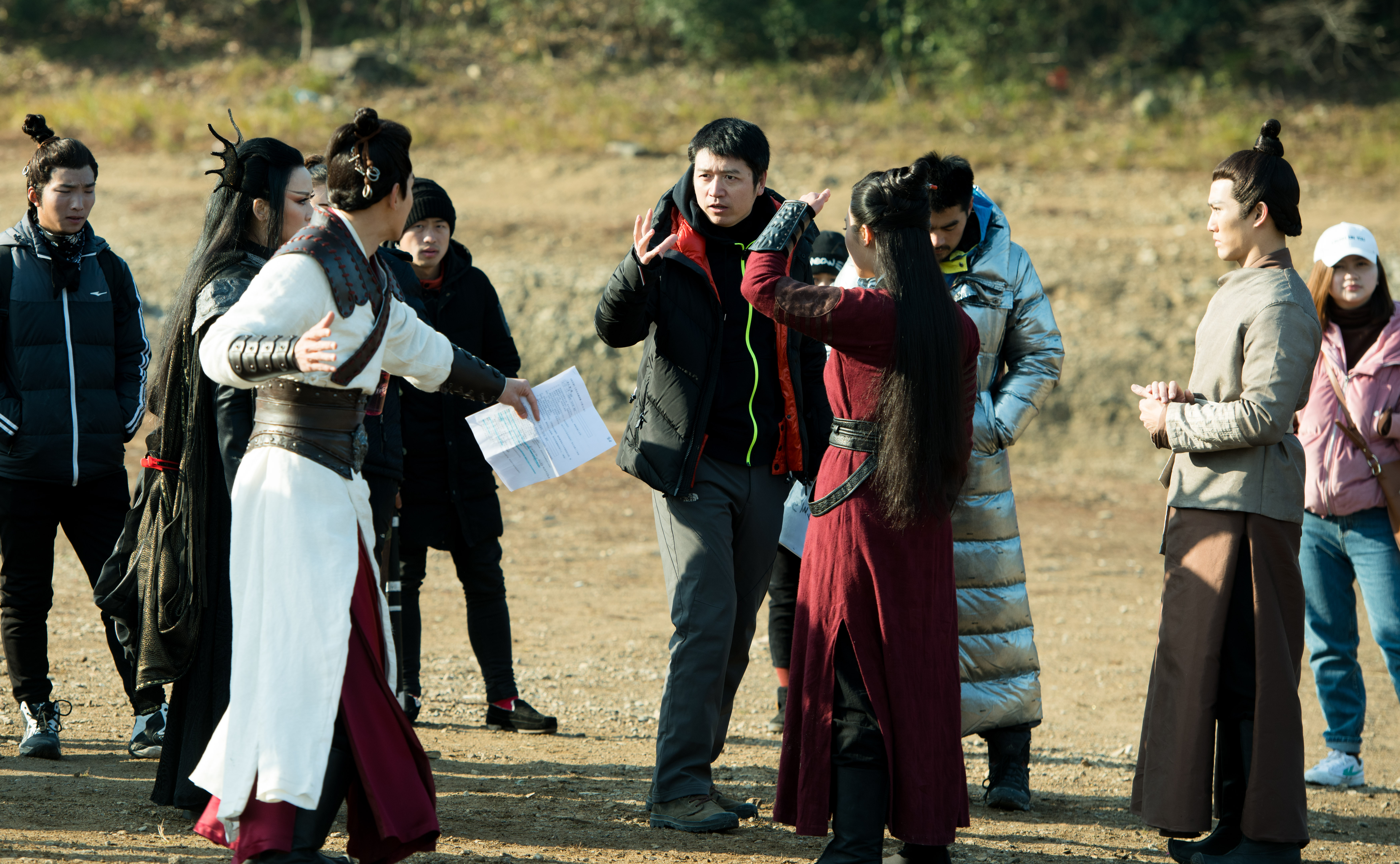 李小江的写真-《问天录》拍摄现场