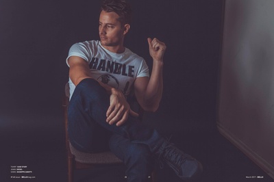 贾斯汀·哈特雷的写真-2017《BELLO》杂志...