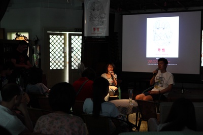 张硕的写真-和观众交流